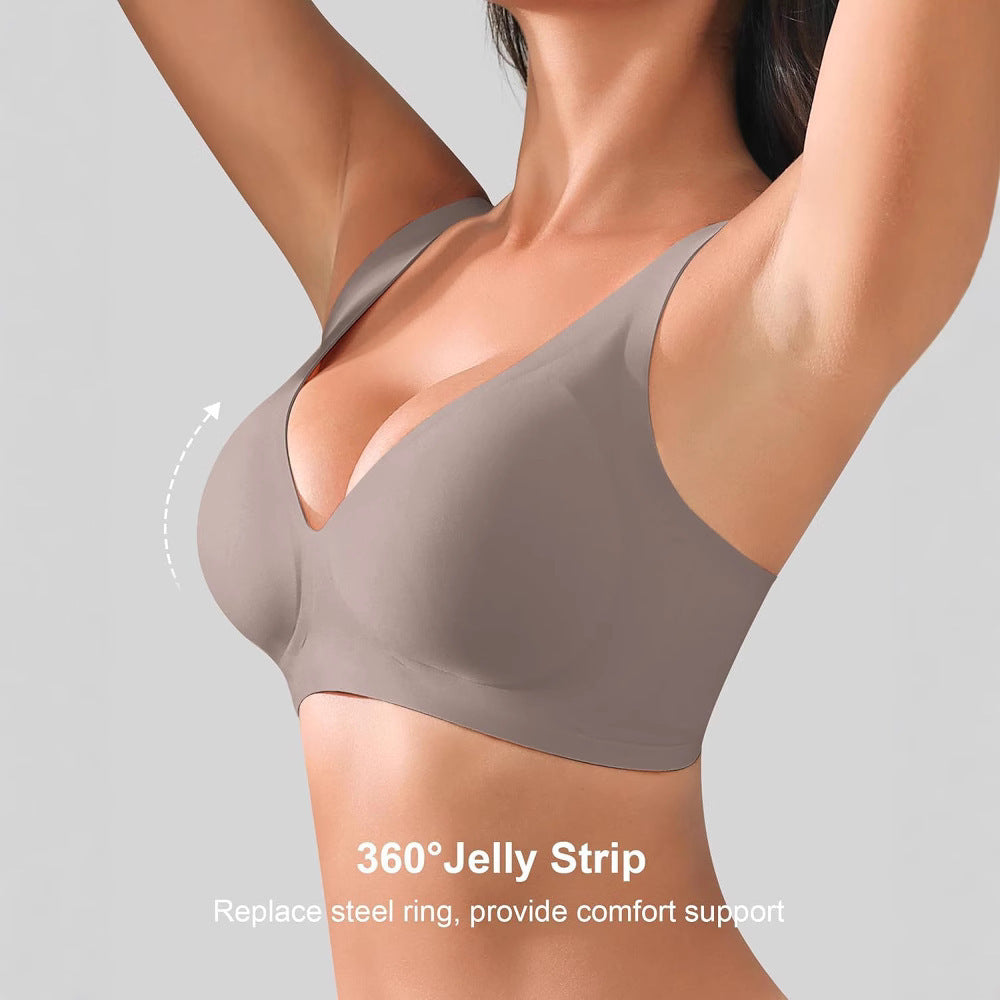 Seamless Jelly Push Up Bra