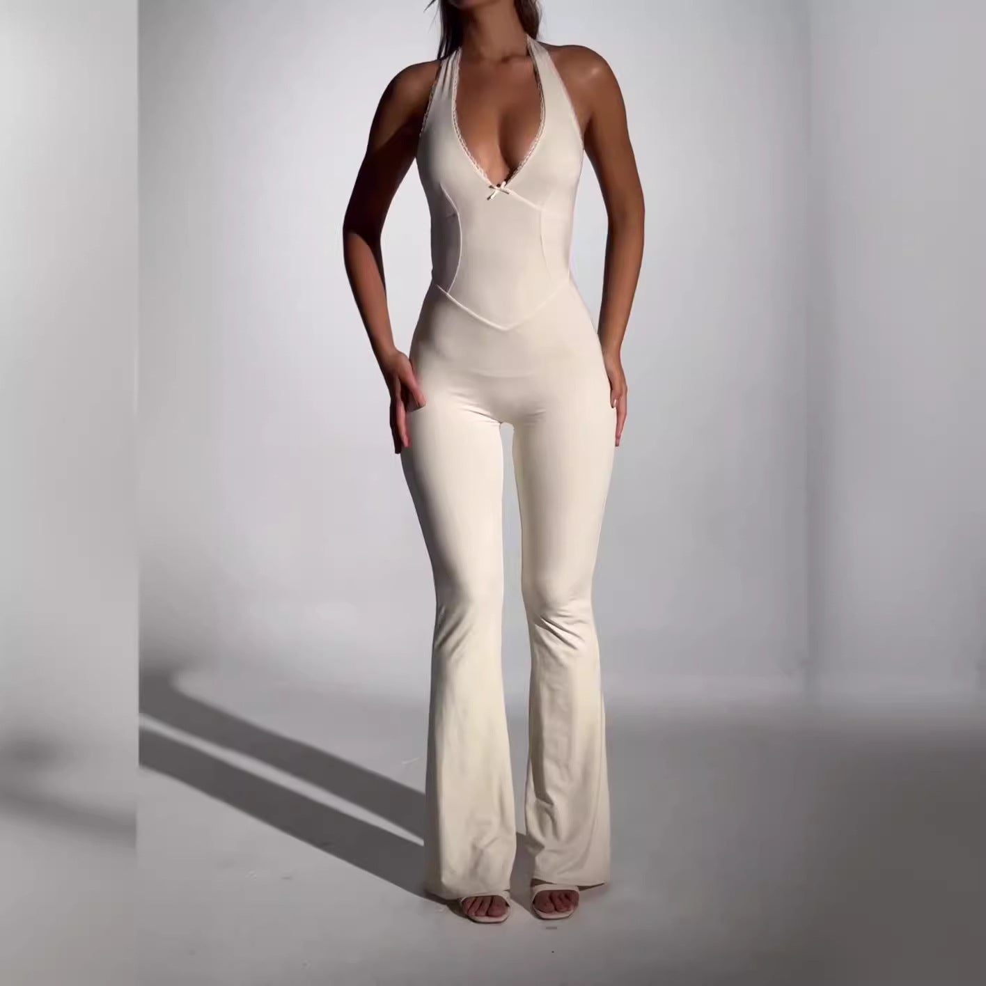 Backless Halter Jumpsuit