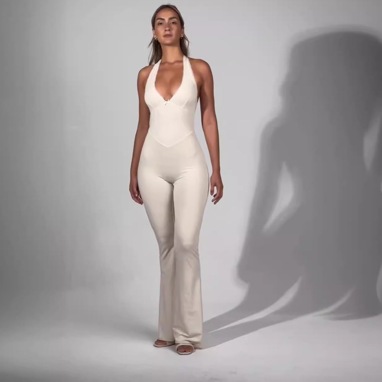 Backless Halter Jumpsuit