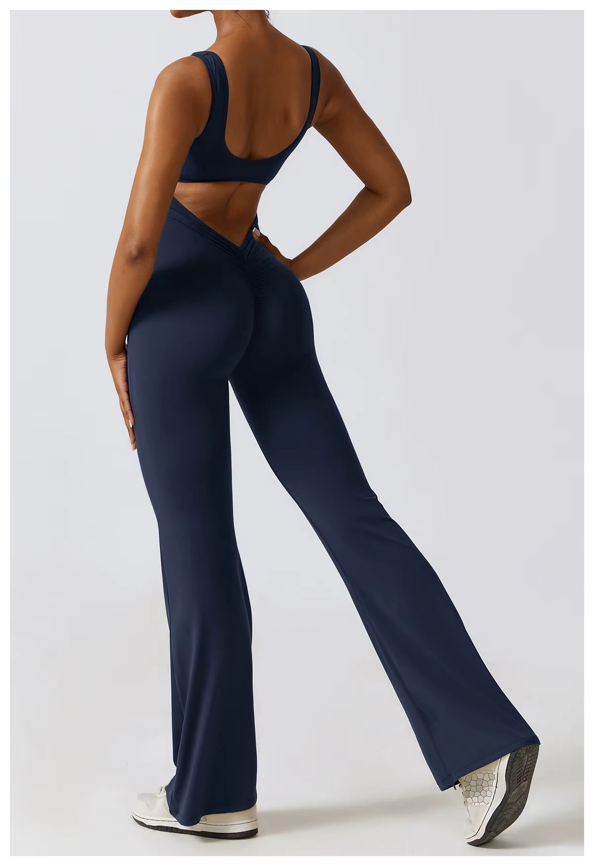 Flared Jumpsuit With Butt Lifting