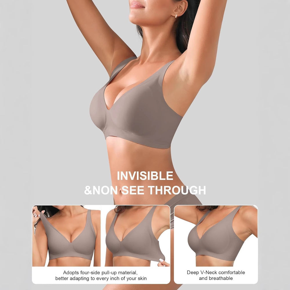 Seamless Jelly Push Up Bra