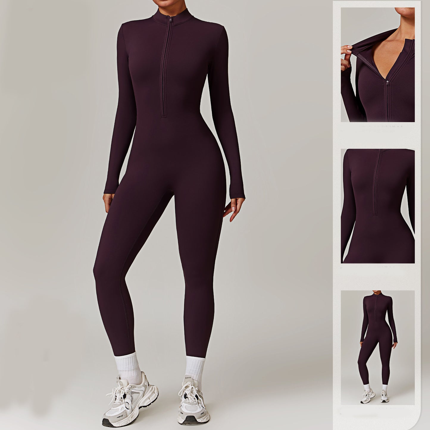 Contour Zip Up Jumpsuit