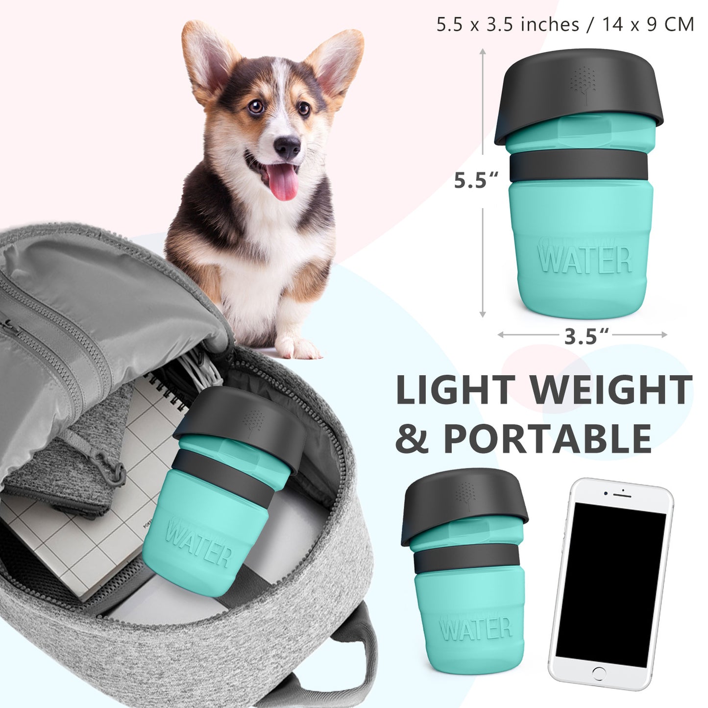 Foldable Dog Water Bottle