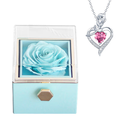 Eternal Rose Box With Necklace