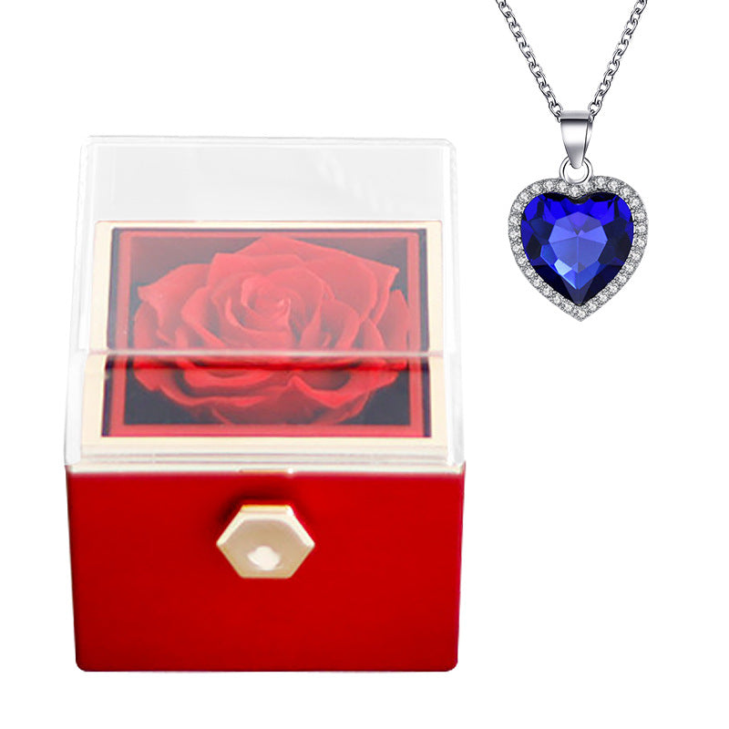 Eternal Rose Box With Necklace