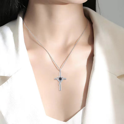 Cross Necklace With Hidden Bible Verse