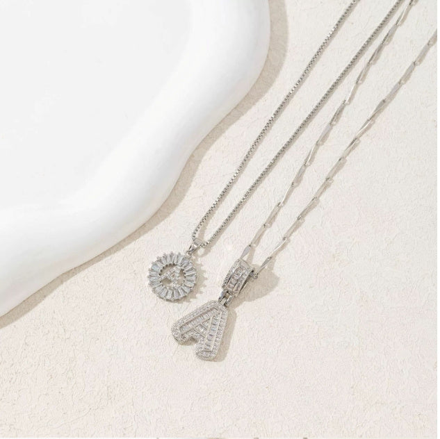 2 Pack Initial Letter Necklace