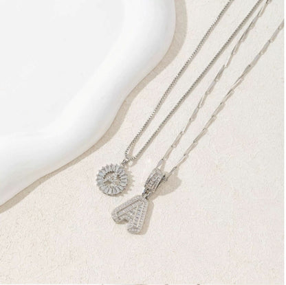 2 Pack Initial Letter Necklace