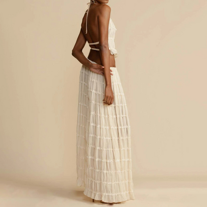 Backless Ruffle Set