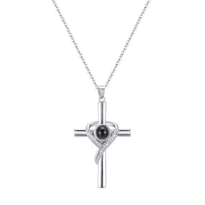 Cross Necklace With Hidden Bible Verse