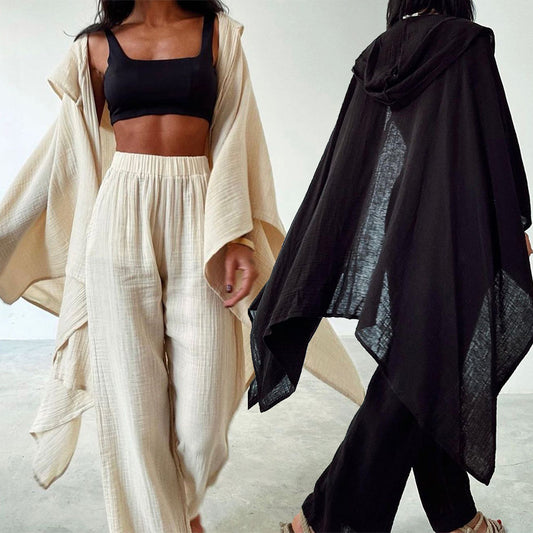 Cotton And Linen Two-piece Set