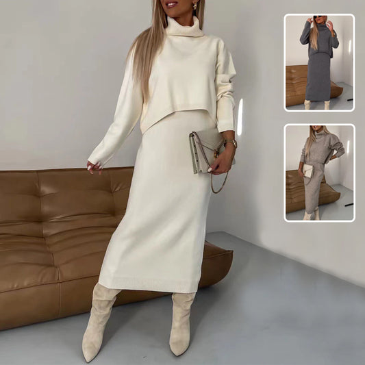 2pcs Sweater Dress Set