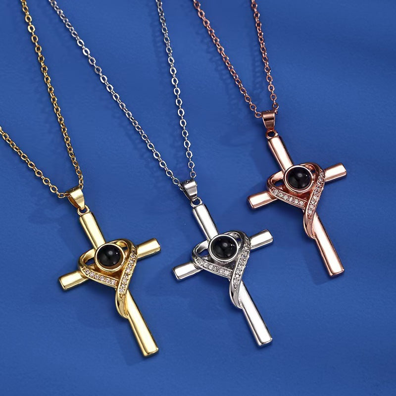 Cross Necklace With Hidden Bible Verse