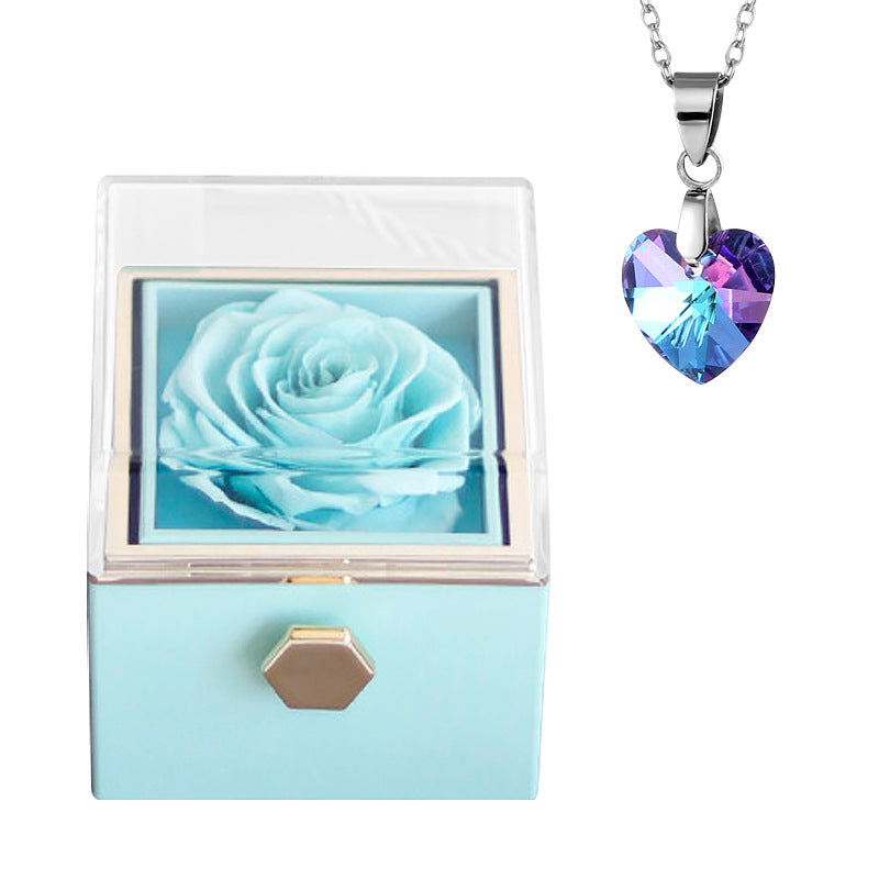 Eternal Rose Box With Necklace