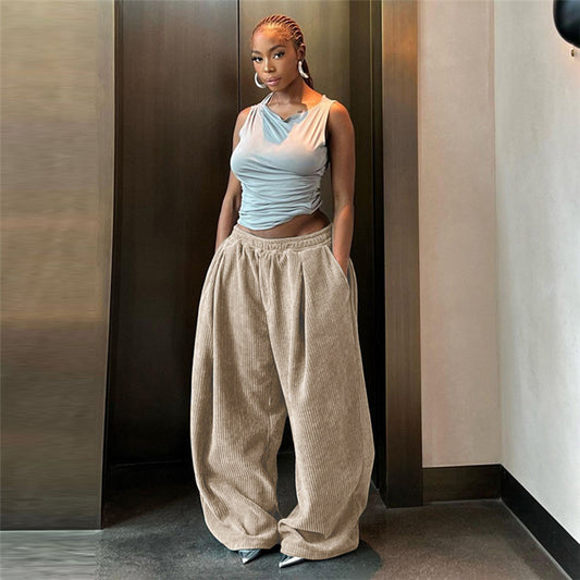 Women's High Waist Loose Pants