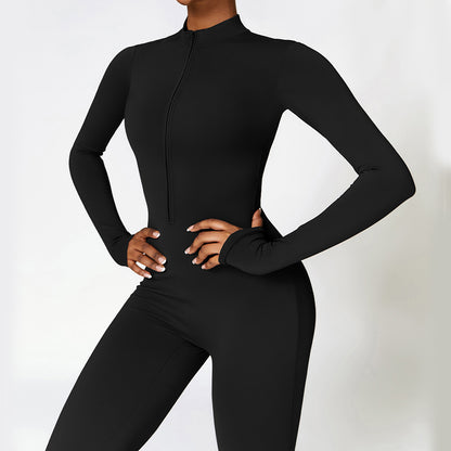 Contour Zip Up Jumpsuit