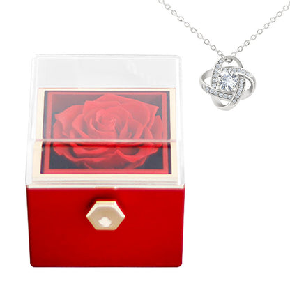 Eternal Rose Box With Necklace