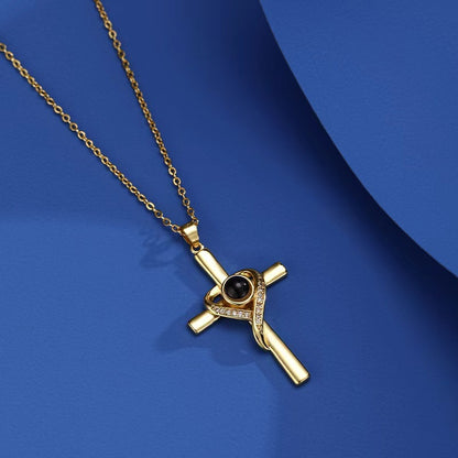 Cross Necklace With Hidden Bible Verse