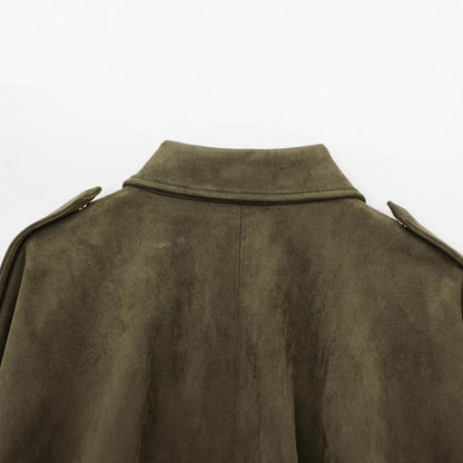 Faux Suede - Bomber Jacket