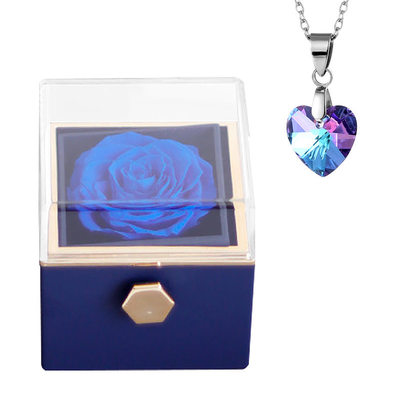 Eternal Rose Box With Necklace