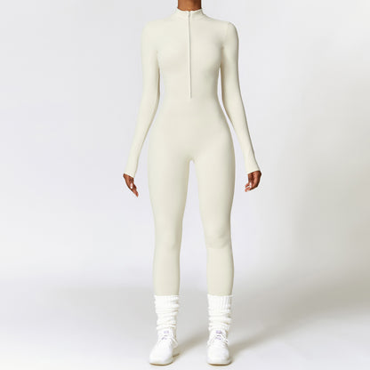 Contour Zip Up Jumpsuit