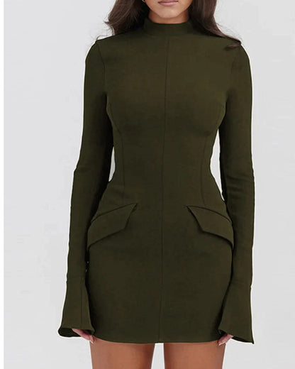 Long Sleeve Dress With Pockets