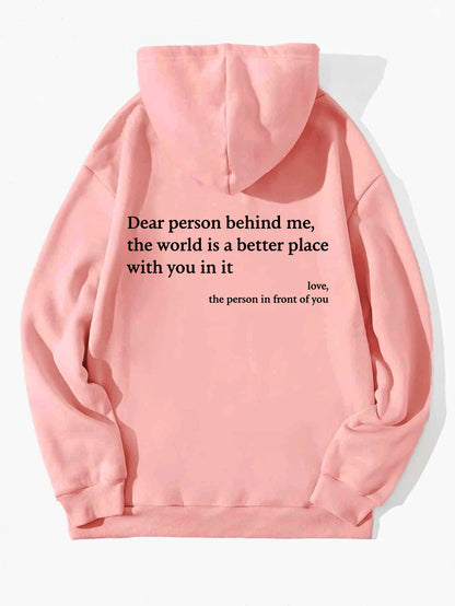 'Dear Person Behind Me' Hoodie