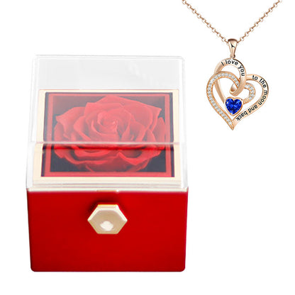 Eternal Rose Box With Necklace