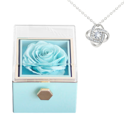 Eternal Rose Box With Necklace