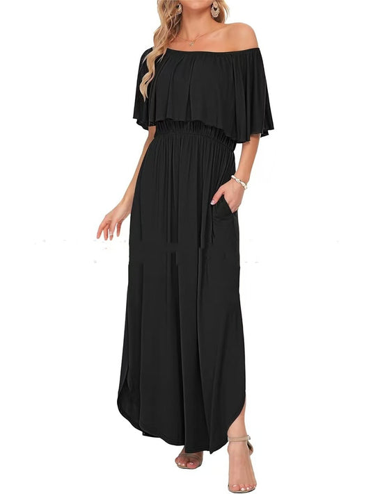 Off Shoulder Maxi Dress